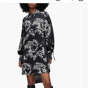 All Saints Elegant Black and White Women's Dress size 12